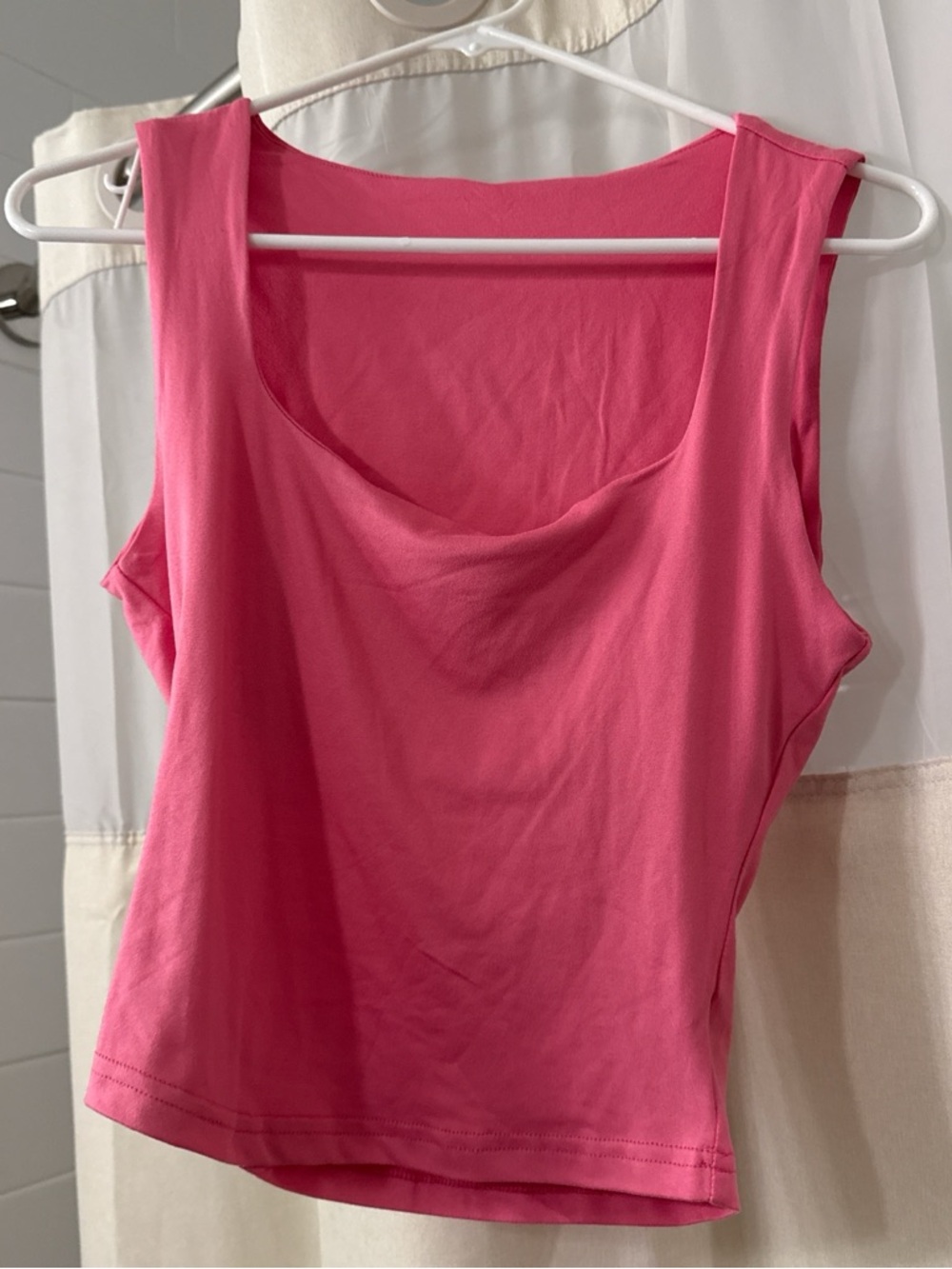 Pink Women's Scoop Neck Tank Top